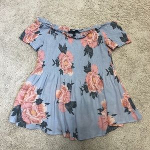 PacSun Kendall & Kylie Flowery Shirt